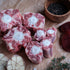 Ox tail portions with onions and herbs on brown paper
