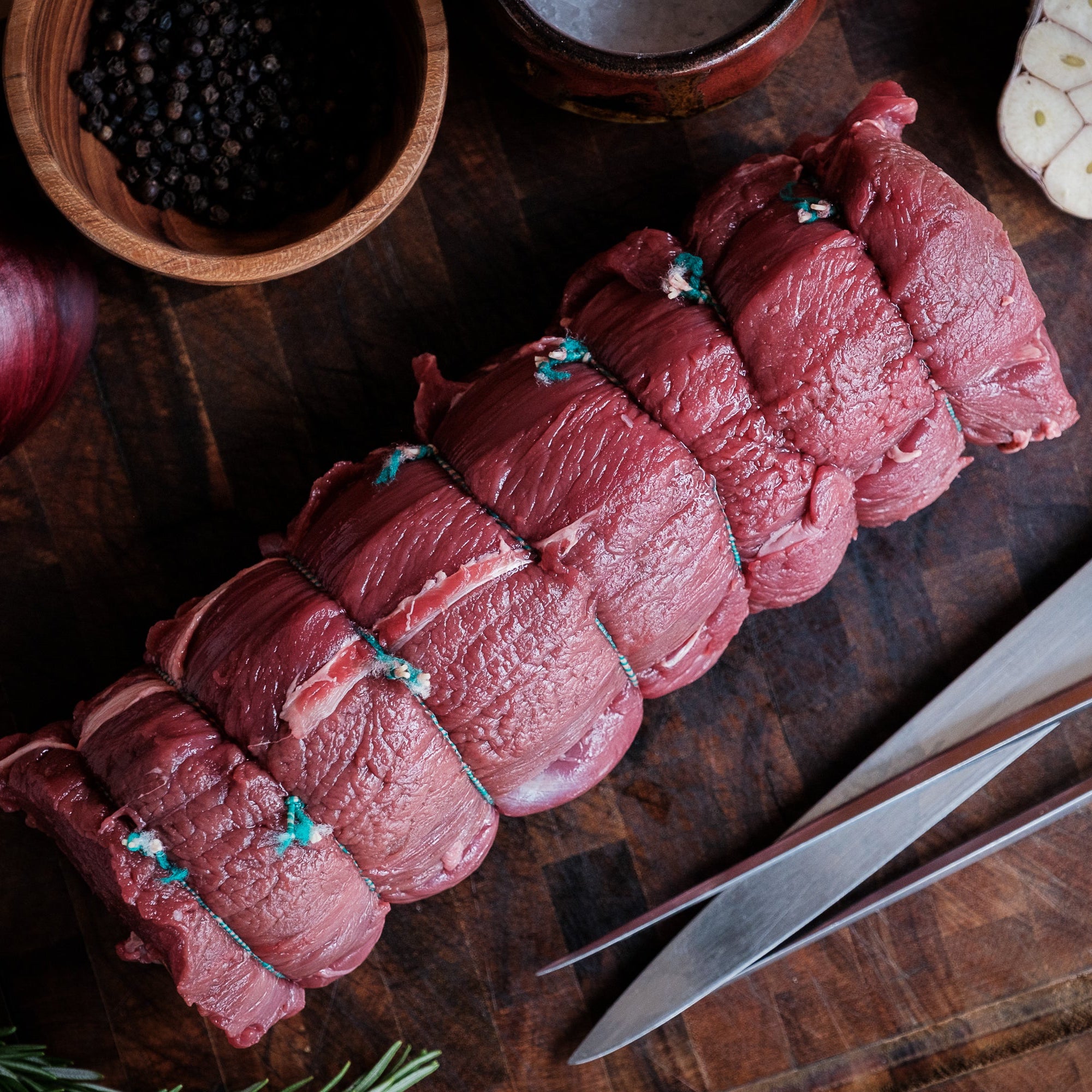 Rolled Venison Saddle