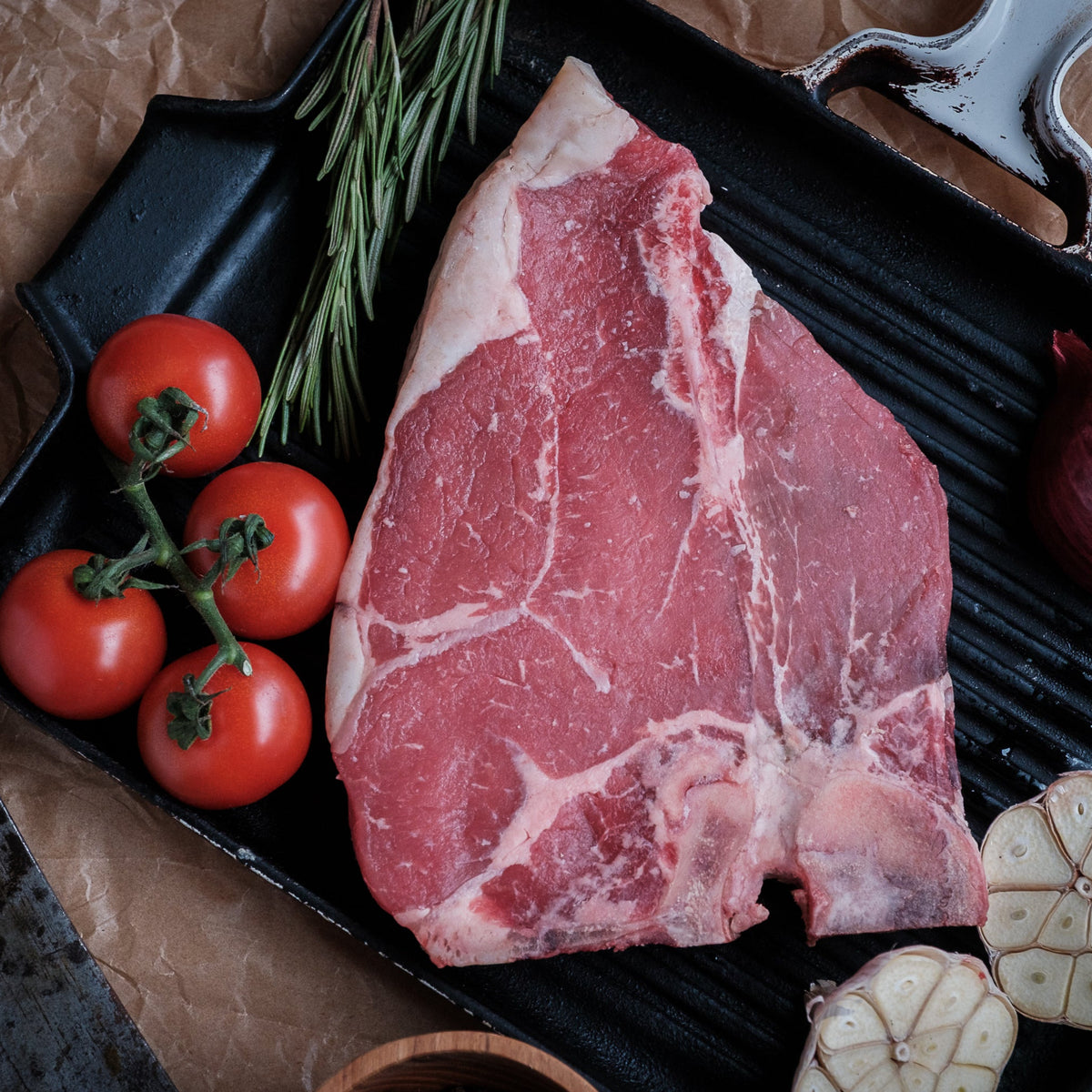 50 Day Dry Aged T-bone Steak