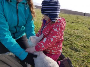 Tilly with her Lamb