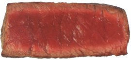 Cooked Steak Rare